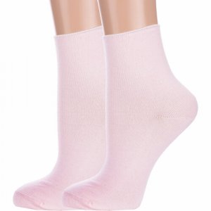 Носки , 2 пары, размер 23, розовый ХОХ. Цвет: розовый/бледно-розовый
