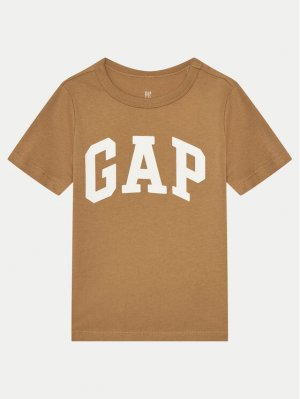 Футболка стандартного кроя Gap, бежевый GAP