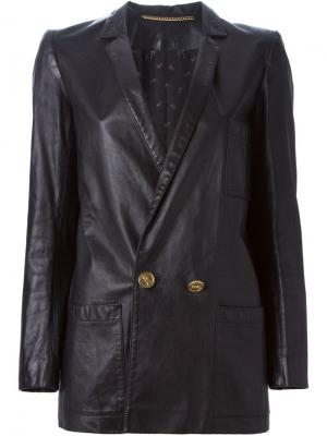 Удлиненный пиджак Roberta Di Camerino Vintage. Цвет: чёрный