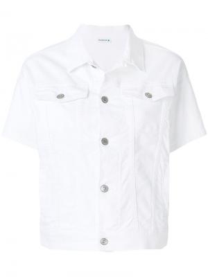 Джинсовая куртка с короткими рукавами P.A.R.O.S.H.. Цвет: белый