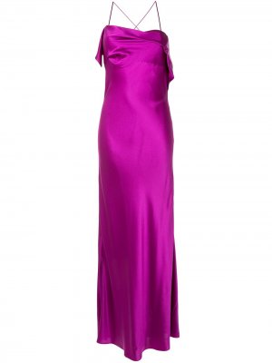 Коктейльное платье с драпировкой Michelle Mason. Цвет: фиолетовый