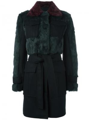 Пальто с карманами клапанами Sonia By Rykiel. Цвет: чёрный