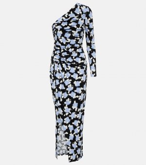 Платье макси kitana на одно плечо, мультиколор Diane von Furstenberg