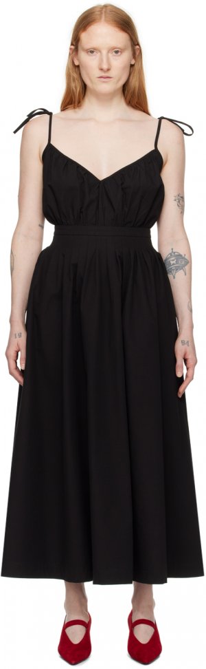 Черное платье макси Sarah Le Petit Trou