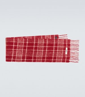 Клетчатый шарф l'écharpe carro из смесовой шерсти , красный Jacquemus