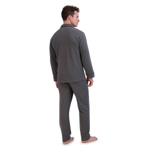 Комплект из трикотажной пижамной рубашки и пижамных штанов Big & Tall , синий Hanes