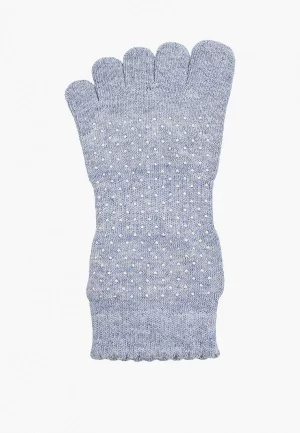 Носки Toesox с пальцами. Цвет: голубой
