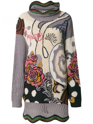 Джемпер 1990-х годов с цветочной вышивкой Kansai Yamamoto Pre-Owned. Цвет: разноцветный