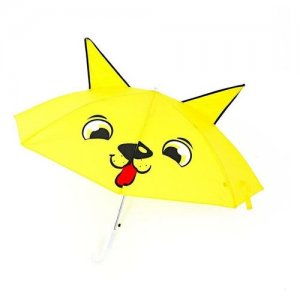 Зонт-трость , желтый, мультиколор Funny toys. Цвет: желтый