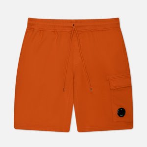 Мужские шорты Cotton Diagonal Fleece Cargo Resist Dyed C.P. Company. Цвет: оранжевый