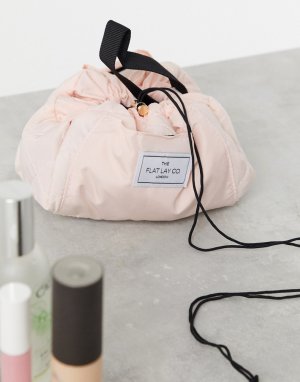 Розовая косметичка на шнурке Flat Lay Co-Бесцветный Company