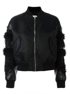 Embellished longsleeves bomber jacket Comme Des Garçons Noir Kei Ninomiya. Цвет: чёрный