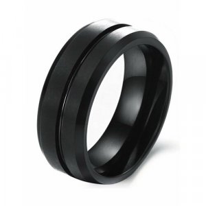 Кольцо помолвочное , размер 22.5, черный 2beMan. Цвет: черный