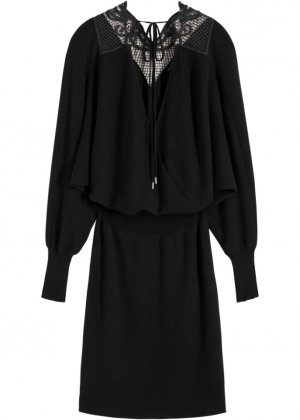 Вязаное платье с кружевом , черный Bodyflirt