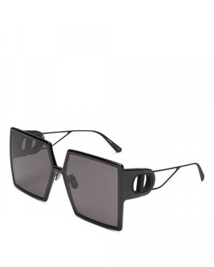 30Montaigne SU квадратные солнцезащитные очки, 58 мм DIOR, цвет Black Dior