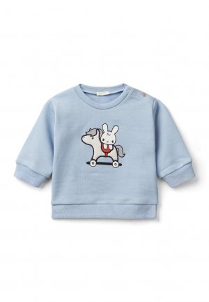 Толстовка WITH BUNNY EMBROIDERY United Colors of Benetton, цвет blue Benetton