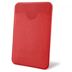 Чехол-картхолдер Favor на клеевой основе телефон для пластиковых карт и доступа, красный yoogift. Цвет: красный