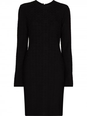 Платье мини с длинными рукавами Givenchy. Цвет: черный