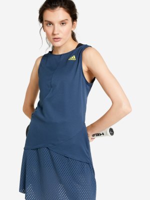 Платье женское , Синий, размер 42-44 adidas. Цвет: синий
