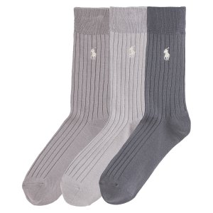 Комплект из трех пар носков LaRedoute. Цвет: серый