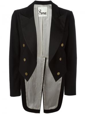 Пиджак с удлиненной спинкой 8pm. Цвет: чёрный