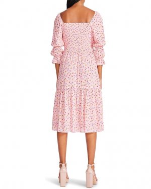Платье Ditsy Rose Chiffon Midi Dress, цвет Almond Blossom Betsey Johnson