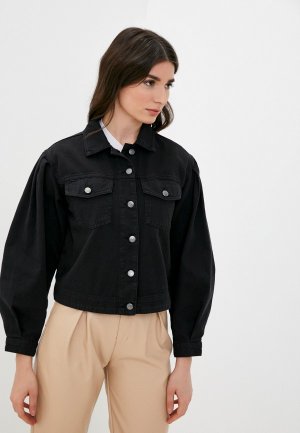 Куртка джинсовая Sisley. Цвет: черный