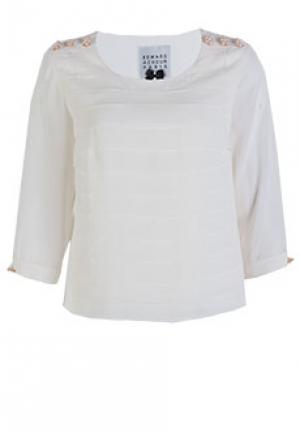 Блуза EDWARD ACHOUR. Цвет: белый