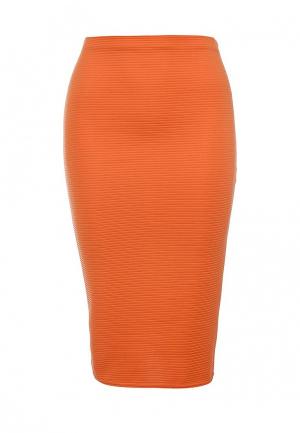 Юбка Edge Clothing. Цвет: оранжевый