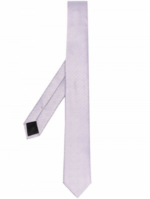 Шелковый галстук с логотипом Givenchy. Цвет: фиолетовый