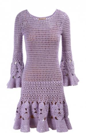 Вязаное платье Michael Kors. Цвет: светло-сиреневый