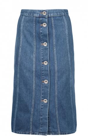 Джинсовая юбка MiH Jeans. Цвет: синий