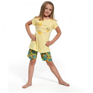 Пижама , размер 110-116, желтый Cornette. Цвет: желтый