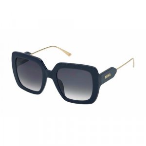 Солнцезащитные очки 299-V15, прямоугольные, оправа: пластик, для женщин, синий NINA RICCI. Цвет: синий