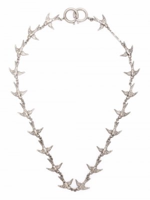 Swallows choker necklace Dsquared2. Цвет: серебристый