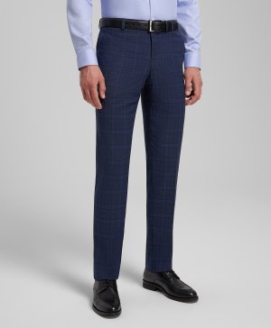 Костюмные брюки TR1-0222-SS BLUE HENDERSON. Цвет: голубой