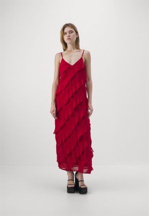 Вечернее платье Vmholly Singlet Frill Ankle Dress , цвет chili pepper Vero Moda