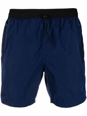 Пляжные шорты с карманами на молнии MC2 Saint Barth. Цвет: синий