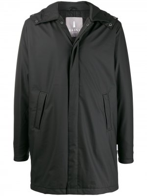 Пальто с капюшоном Rains. Цвет: черный