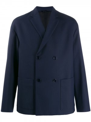 Двубортный пиджак свободного кроя OAMC. Цвет: синий