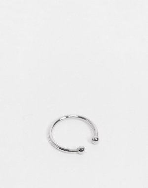 Серебристое кольцо с дизайном в виде шариков DesignB-Серебряный DesignB London