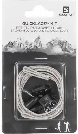 Шнурки Quicklace Kit, Серый Salomon. Цвет: серый