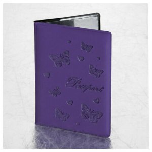 Обложка для паспорта , фиолетовый STAFF. Цвет: фиолетовый