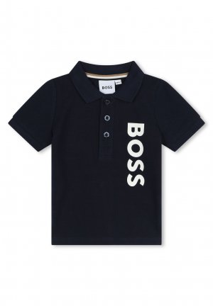 Рубашка-поло BABY SHORT SLEEVE BOSS Kidswear, цвет navy Kidswear