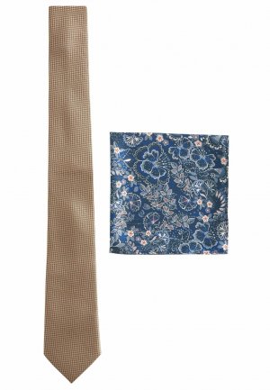 Нагрудный платок SAGE SET , цвет neutral brown navy blue floral Next