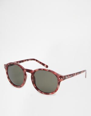 Круглые солнцезащитные очки Cheap Monday. Цвет: коричневый