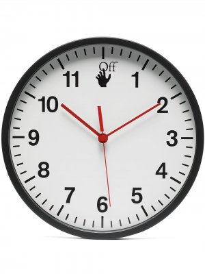 Настенные часы с логотипом (31 см) Off-White. Цвет: белый