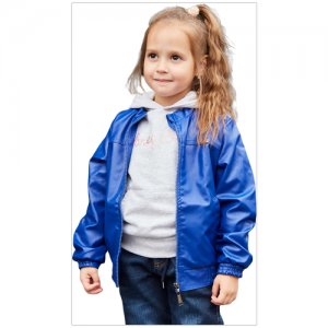 1095 Куртка 122, васильковый LEO. Цвет: голубой/бирюзовый/синий