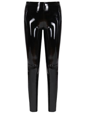 Леггинсы лакированные Karl Lagerfeld. Цвет: черный