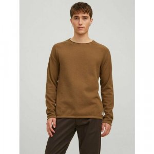 Пуловер , размер 50, коричневый Jack & Jones. Цвет: коричневый
